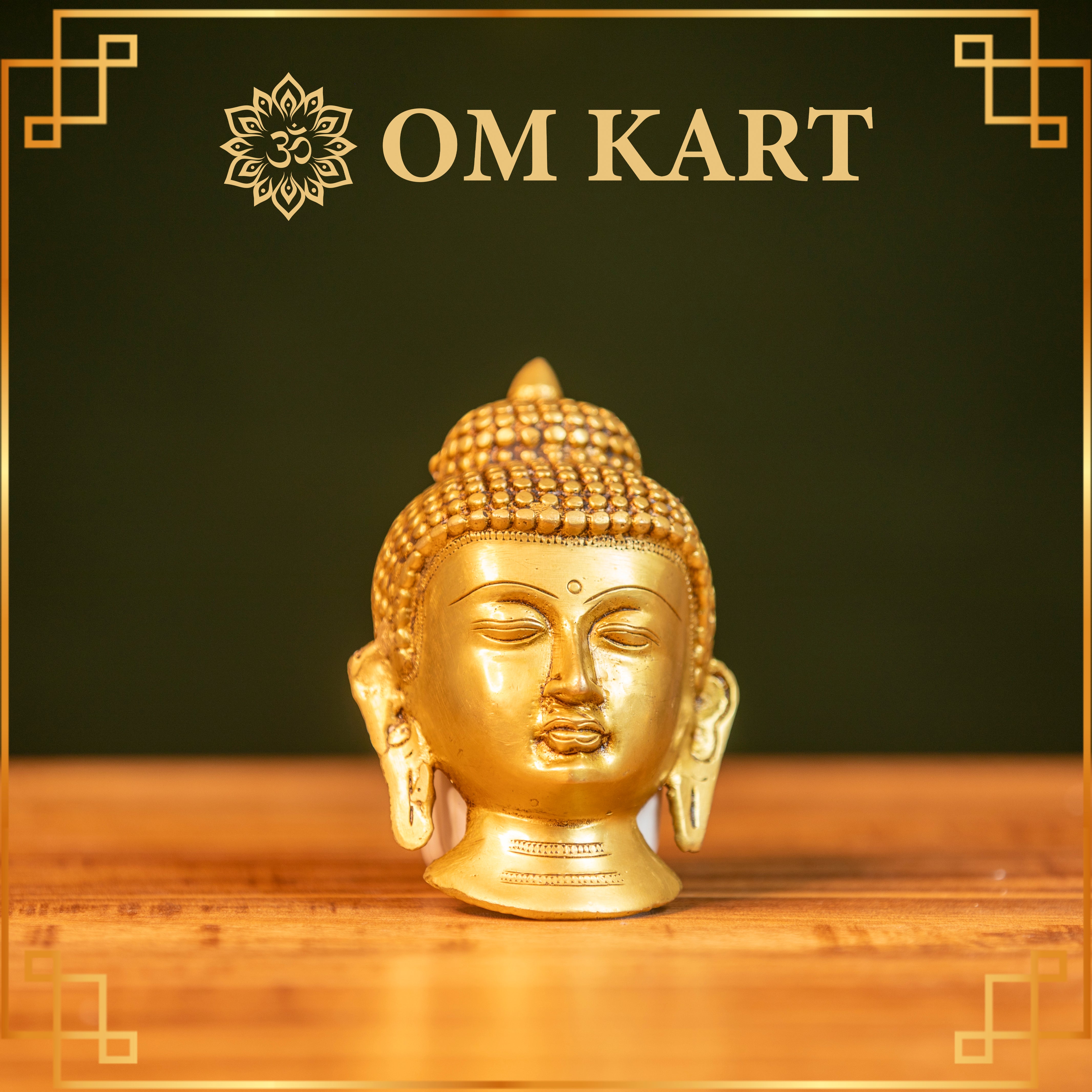 Pure Brass Buddha Idol