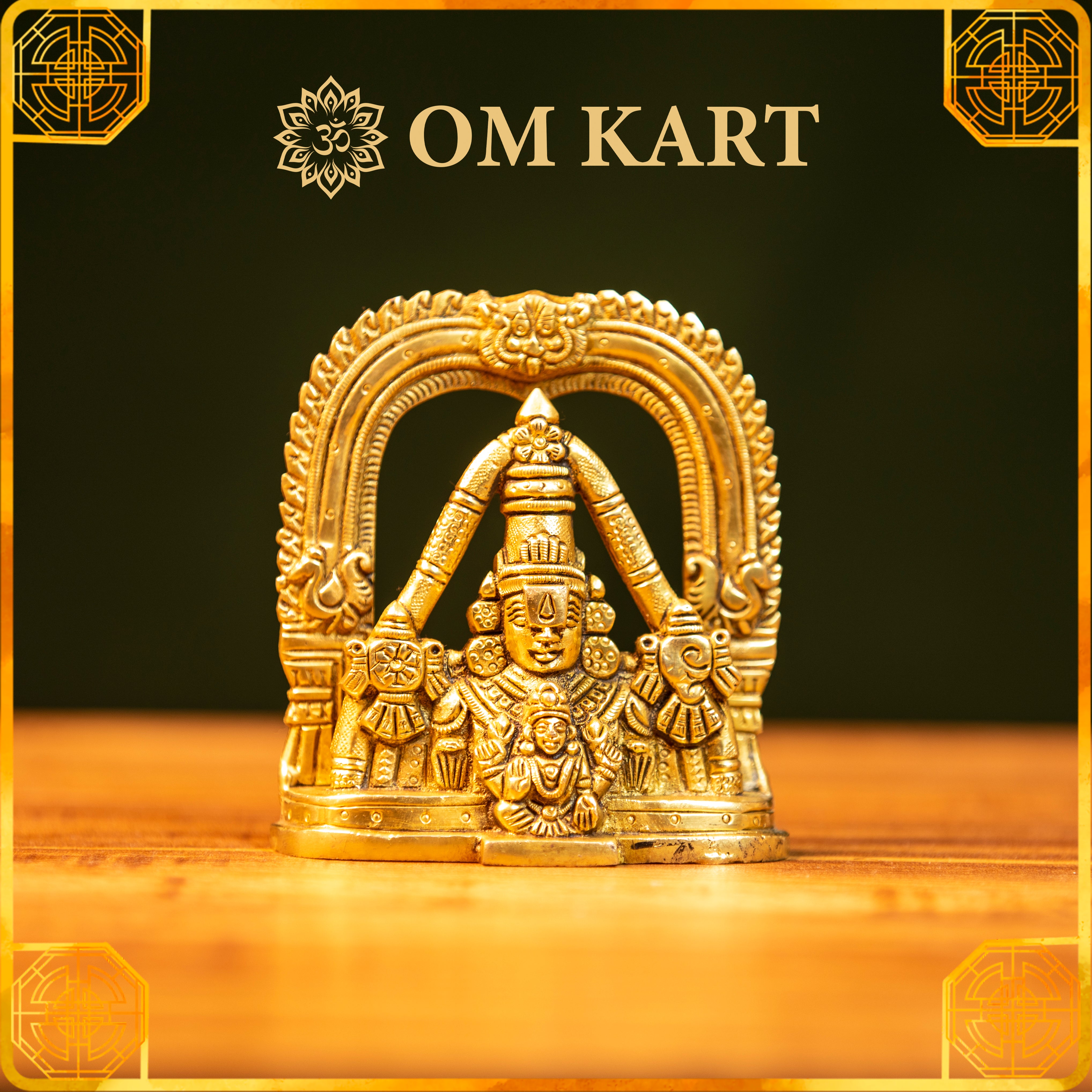 Pure Brass Lord Venkateswara Idol