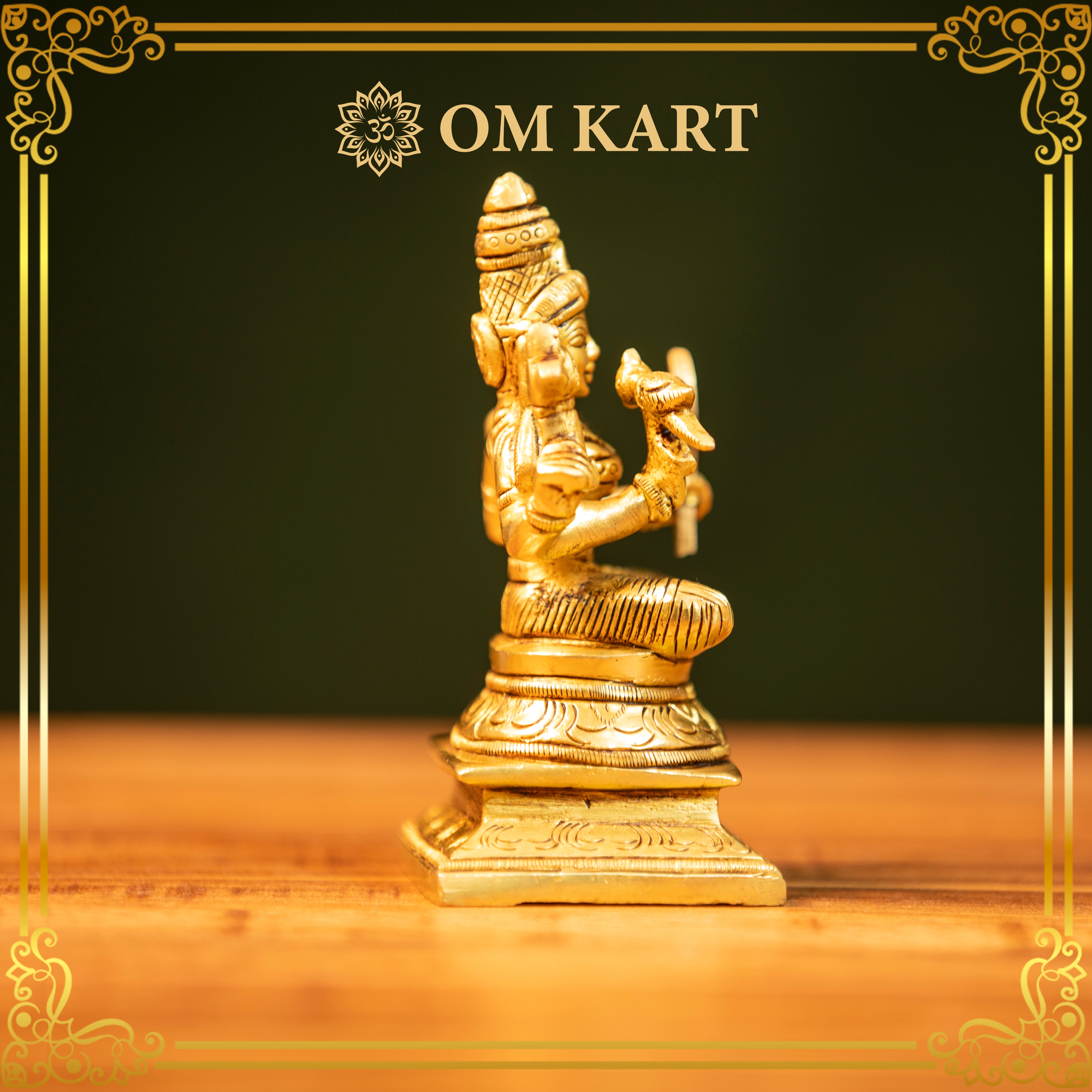 Pure Brass Goddess Lakshmi Idol