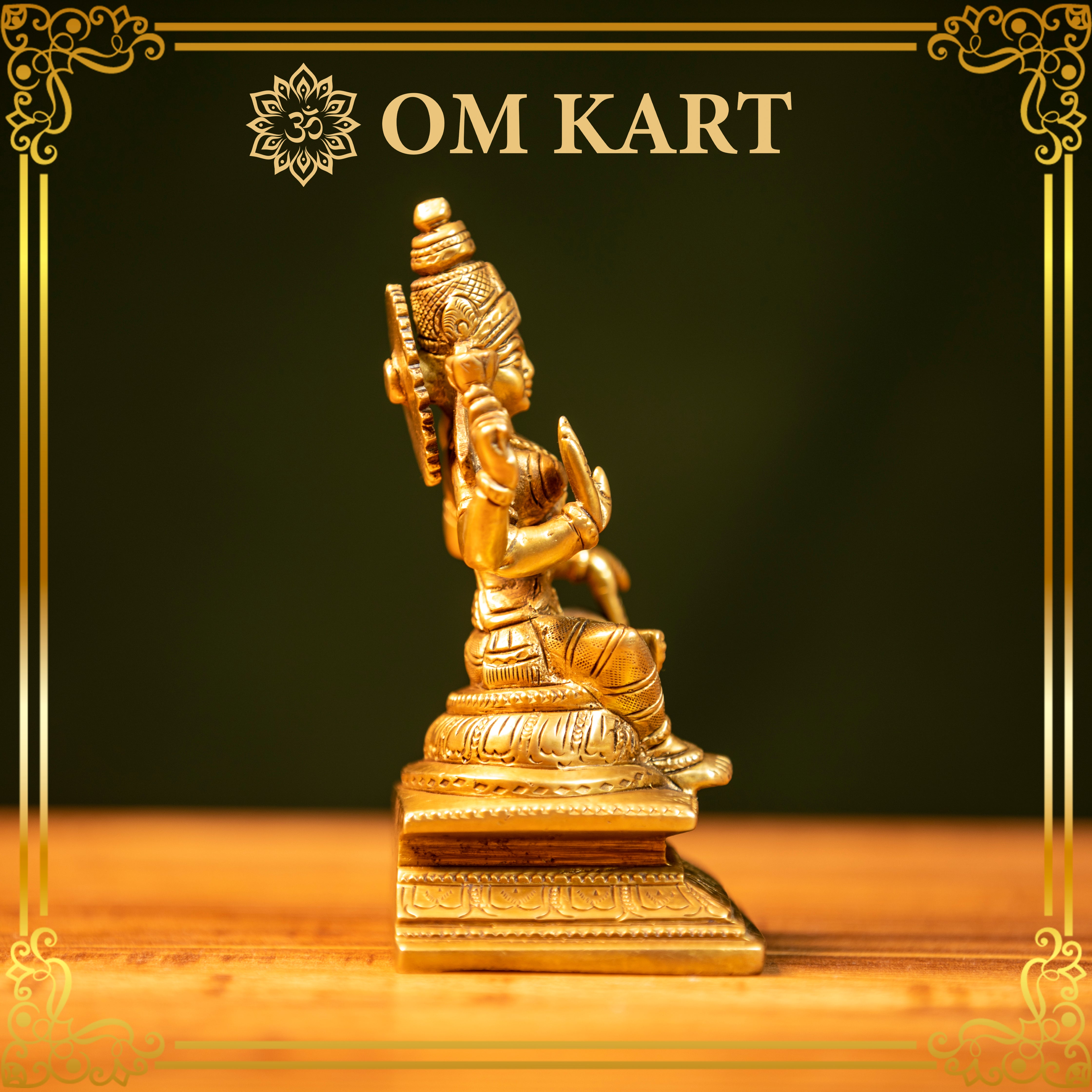 Pure Brass Goddess Lakshmi Idol