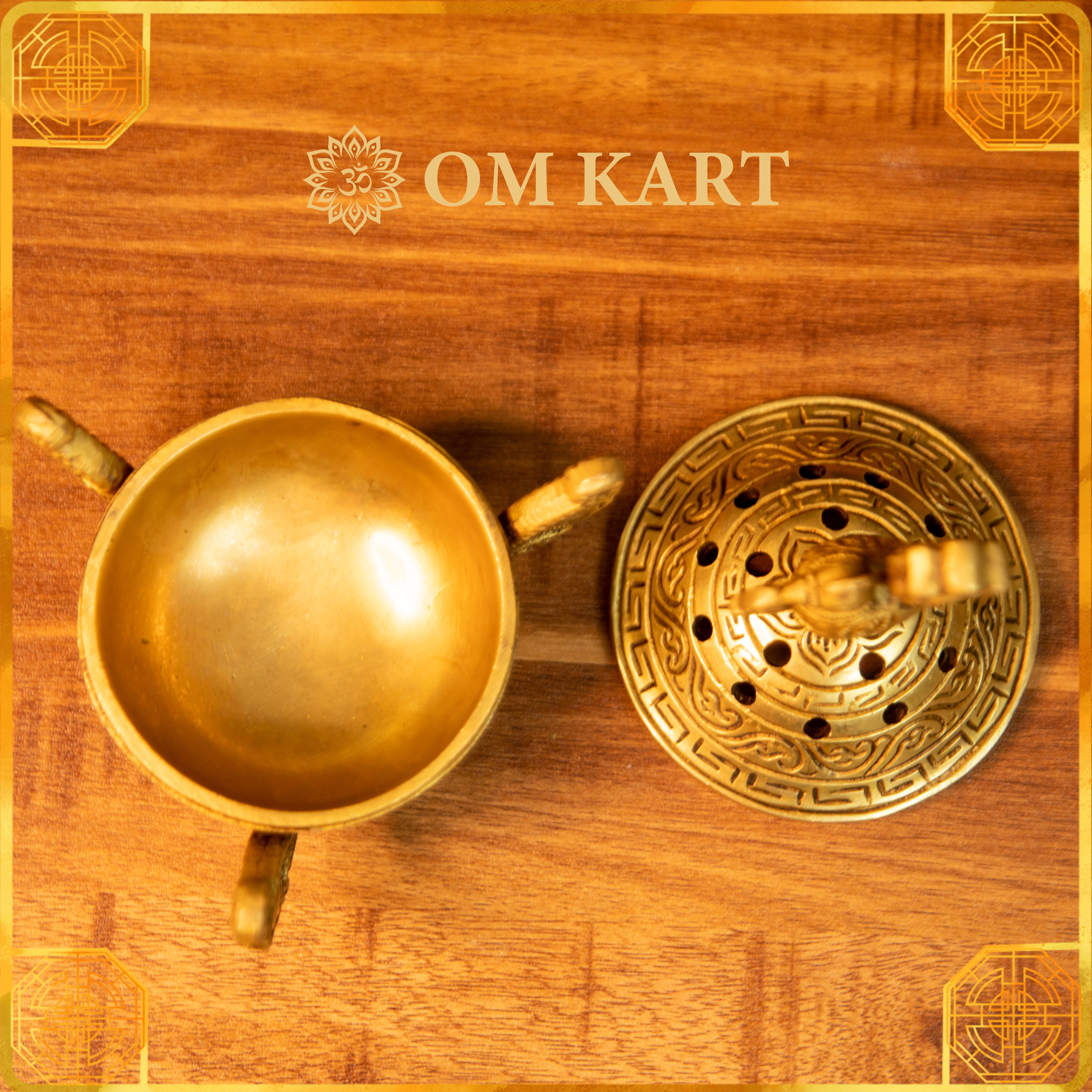 Pure Brass Peacock Design Incense Holder