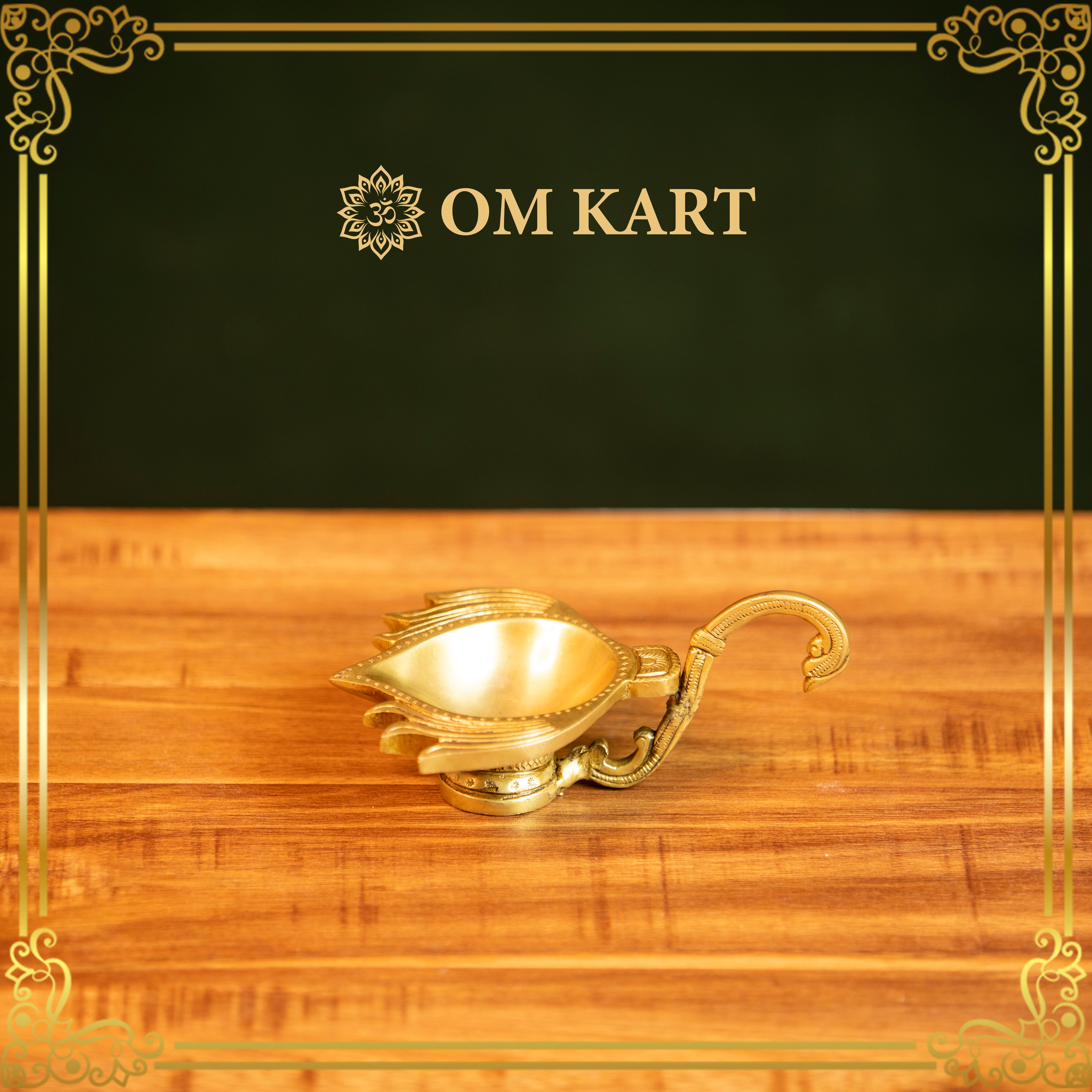 Pure Brass Traditional Oil Lamp (Deepam)