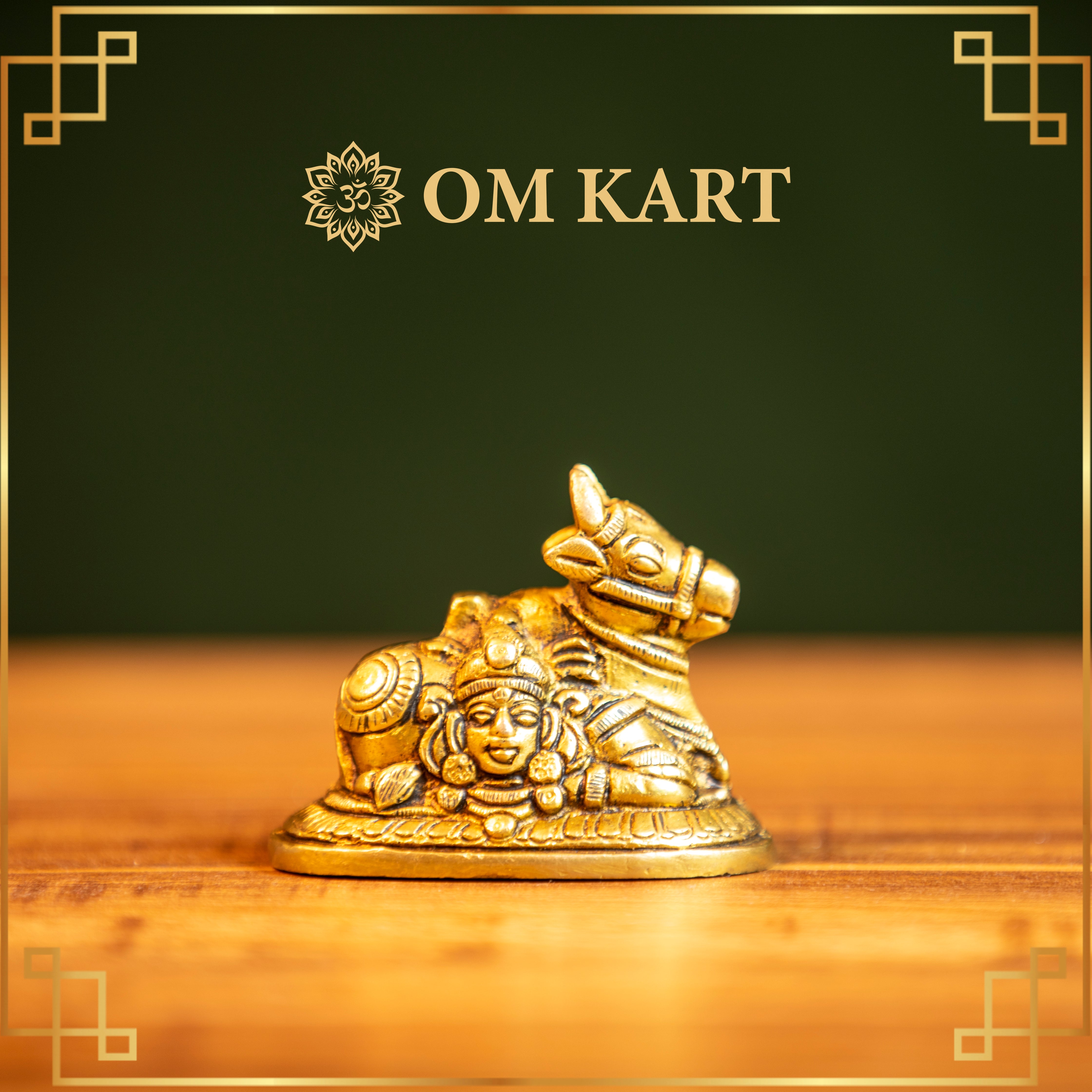 Pure Brass Nandi Idol