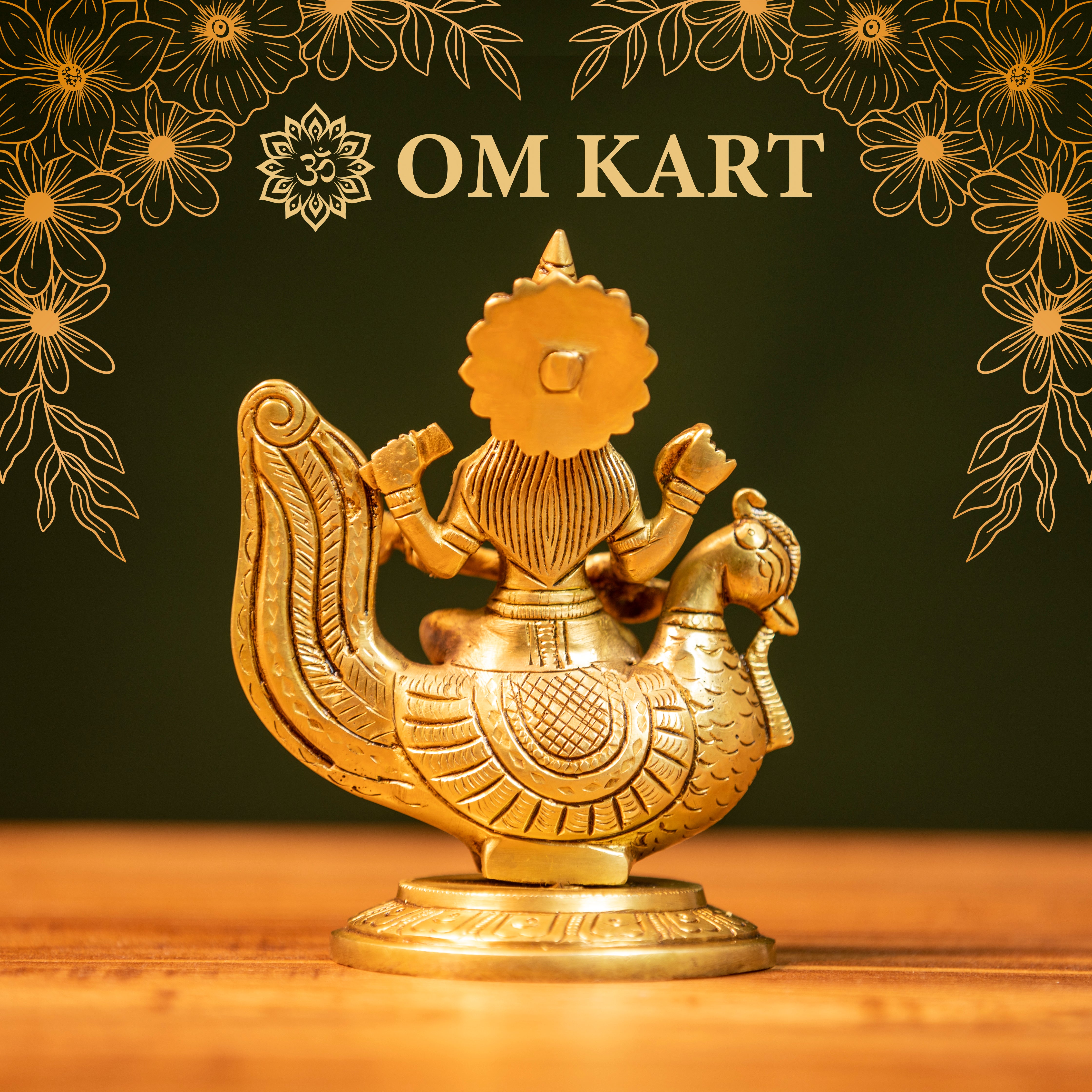 Pure Brass Goddess Saraswati Idol