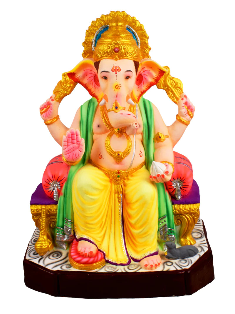 24 INCH Heramba Eco Friendly Ganesha Idol - Ganpati Murti