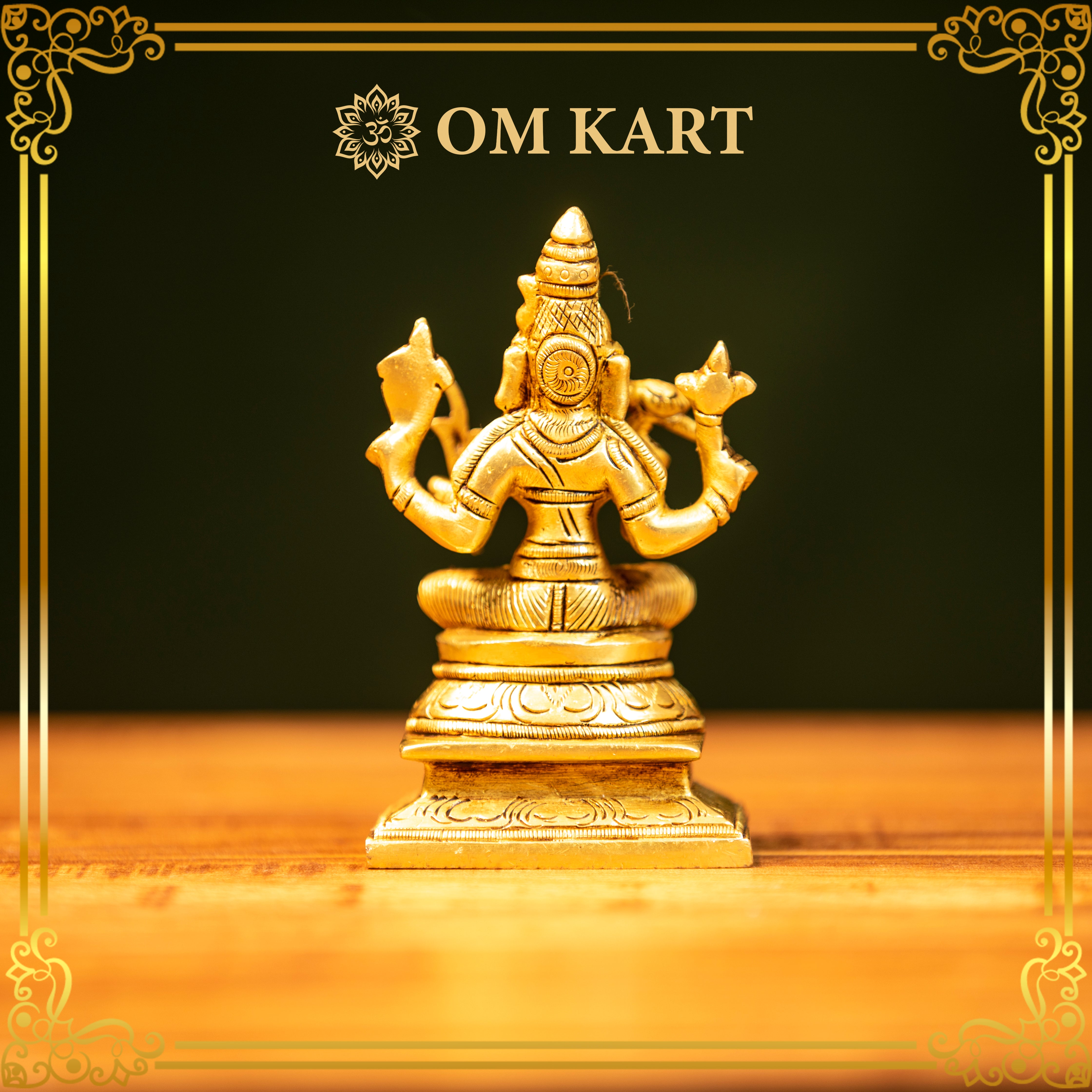 Pure Brass Goddess Lakshmi Idol