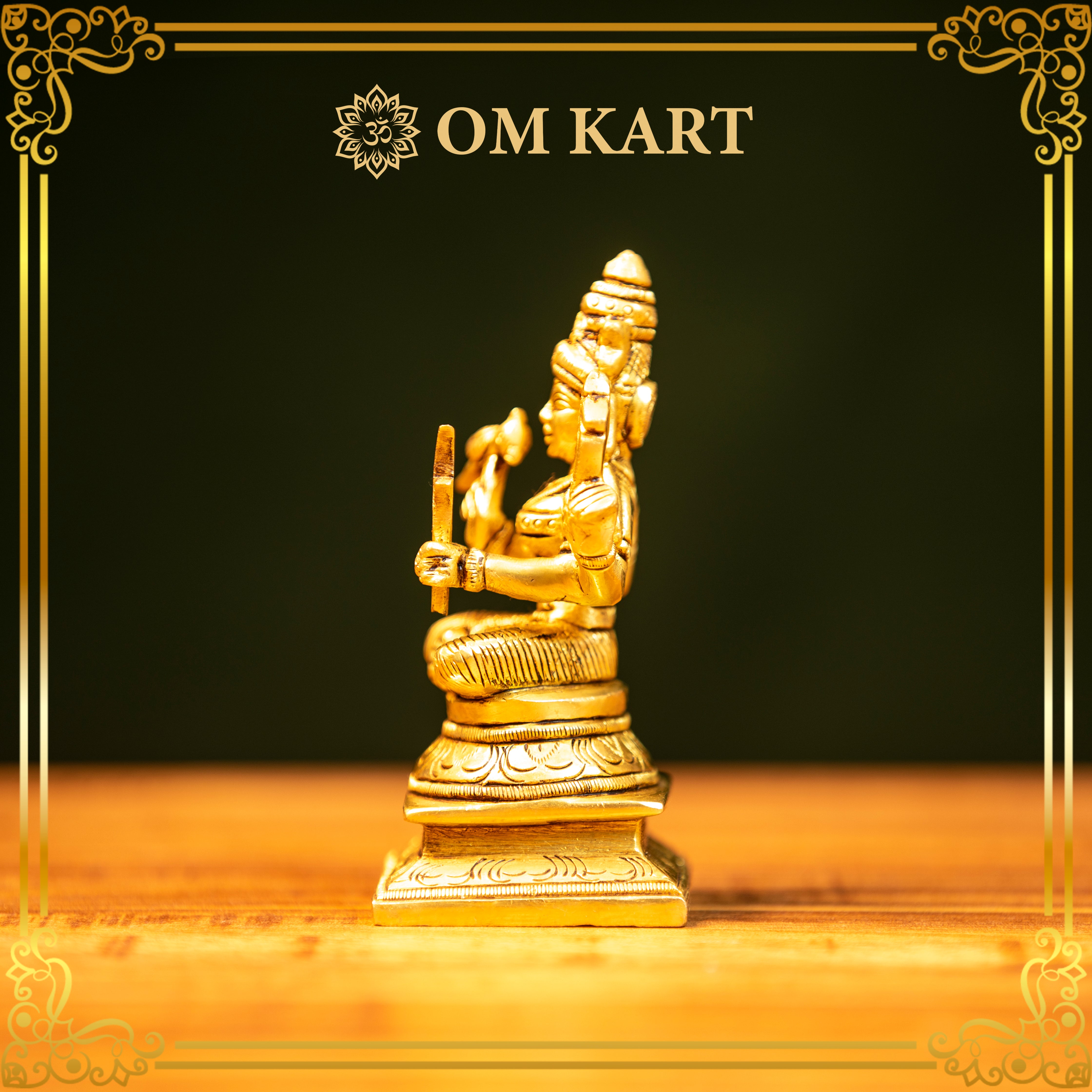 Pure Brass Goddess Lakshmi Idol