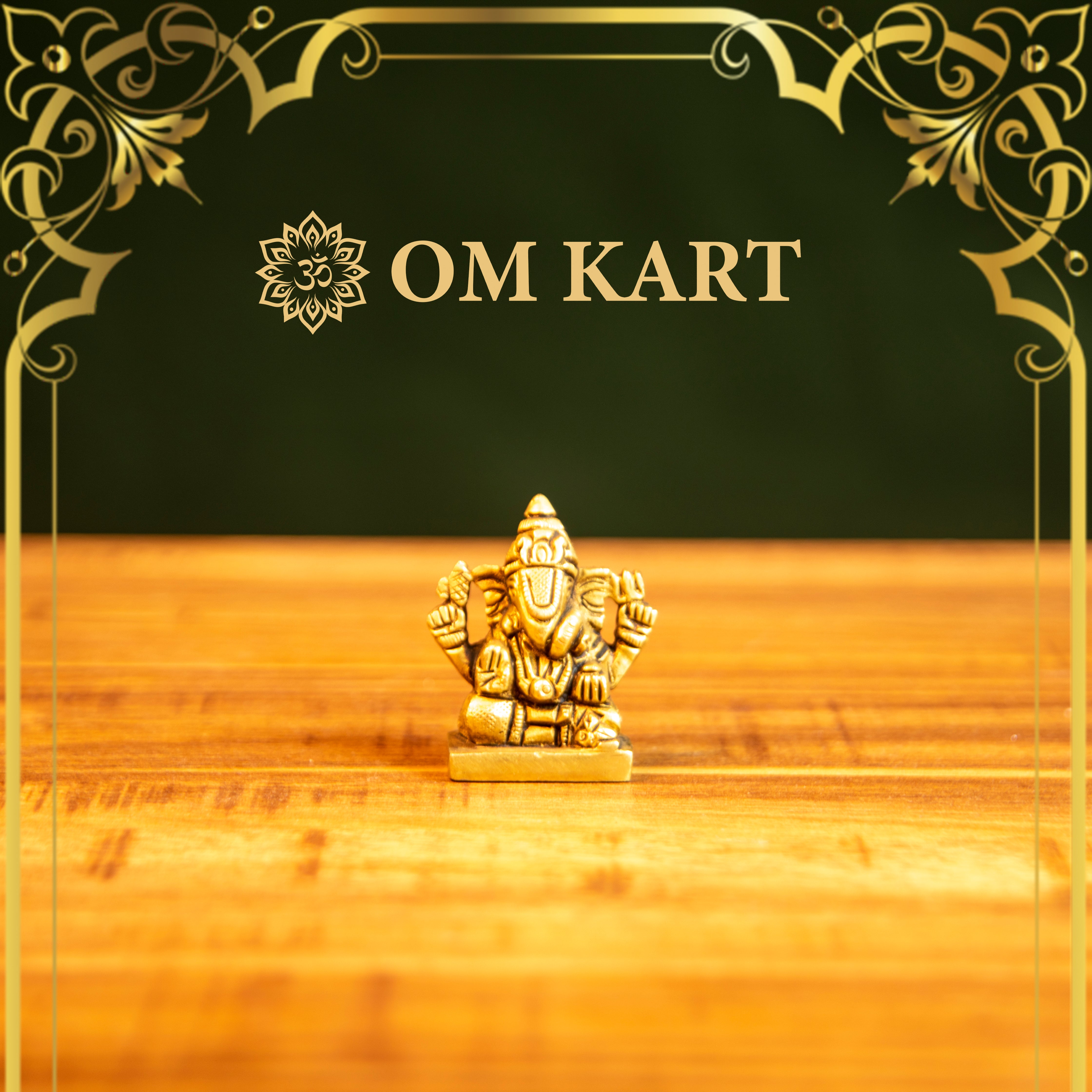 Miniature Lord Ganesha Pure Brass Idol