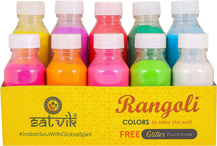 Rangoli Colors (10 Pc Bottle Pack)