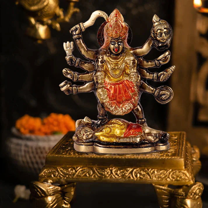 Brass Maha Kali Statue