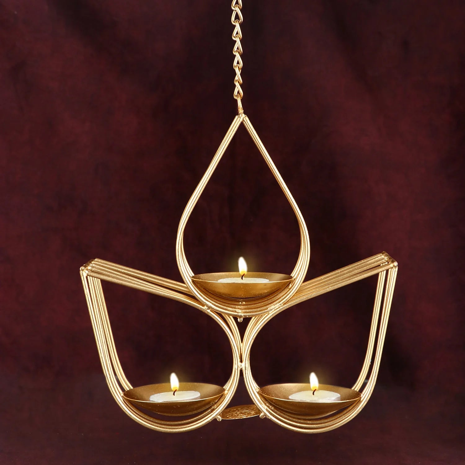 Avisa Metal Wall Hanging Tea Light Candle Holder