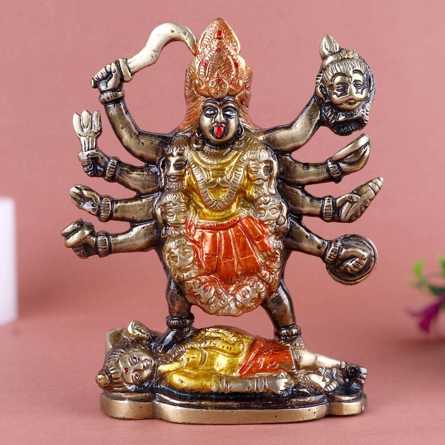 Brass Maha Kali Statue