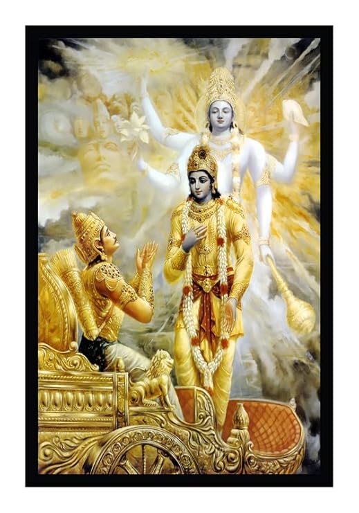 Omkart Krishna Ji Poster with Frame